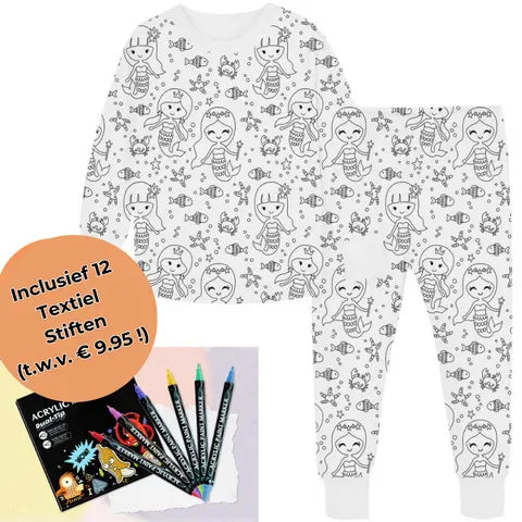 Kreativt Pyjamasfärgningsset för Barn – Designa och Personalisera din Egen Nattdräktsoutfit! More For Mini