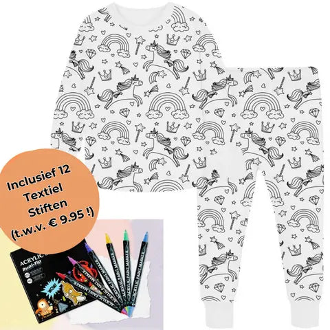 Kreativt Pyjamasfärgningsset för Barn – Designa och Personalisera din Egen Nattdräktsoutfit! More For Mini