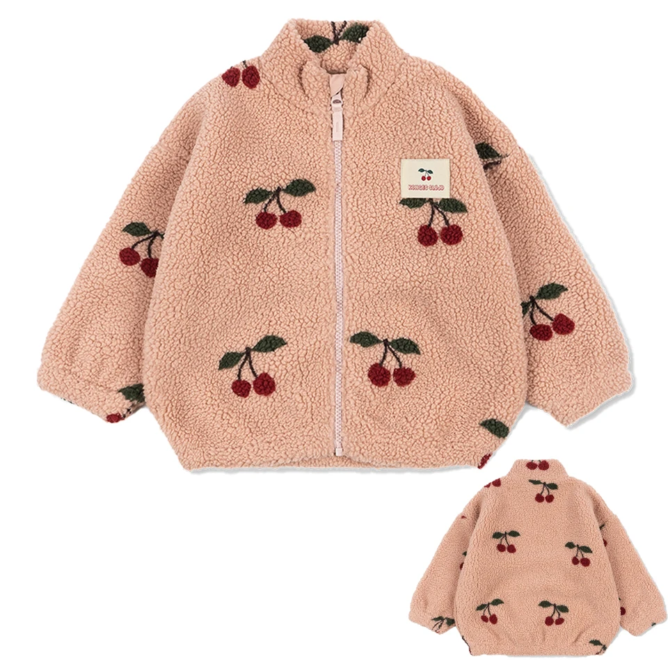Barnkläder i teddyfleece med mönster – jacka, väst eller byxor, dragkedja | berberfleece barn