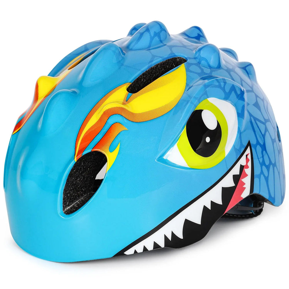 Barnhjälmset med dinosauriedesign – cykelhjälm plus knä- och armbågsskydd Lilla Lycka