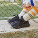 Chunky sneakers för barn med ovandel i mesh – tjock dämpande sula, halkskydd | sportskor