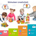 Magnetiska Byggstensset 74-delar – Stimulerar Kreativitet & Motorik för Barn More For Mini