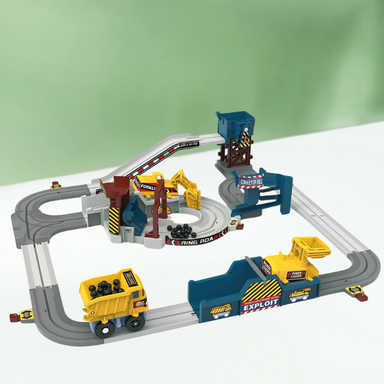 TinkerTracks Bygg- & Racerbaneset – Pedagogisk Leksak för Barn 3–5 År | Stimulerar Motorik & Kreativitet More For Mini