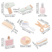 4Ever Wood Beauty Salong Set – Hållbart Trä Make-up och Hårsalong Leksakset för Barn More For Mini