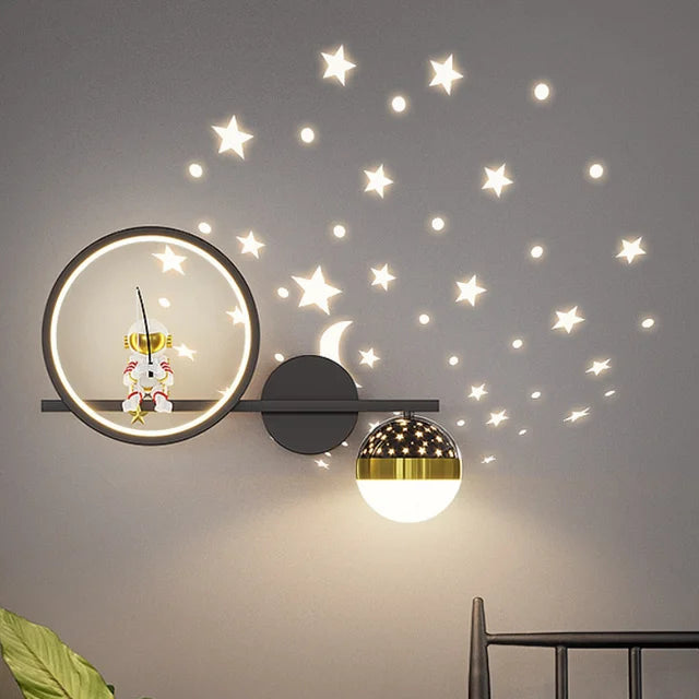 Lunora Astronaut Nachtlamp met Sterrenprojectie – Rustgevend Licht voor Baby- en Kinderkamer More For Mini