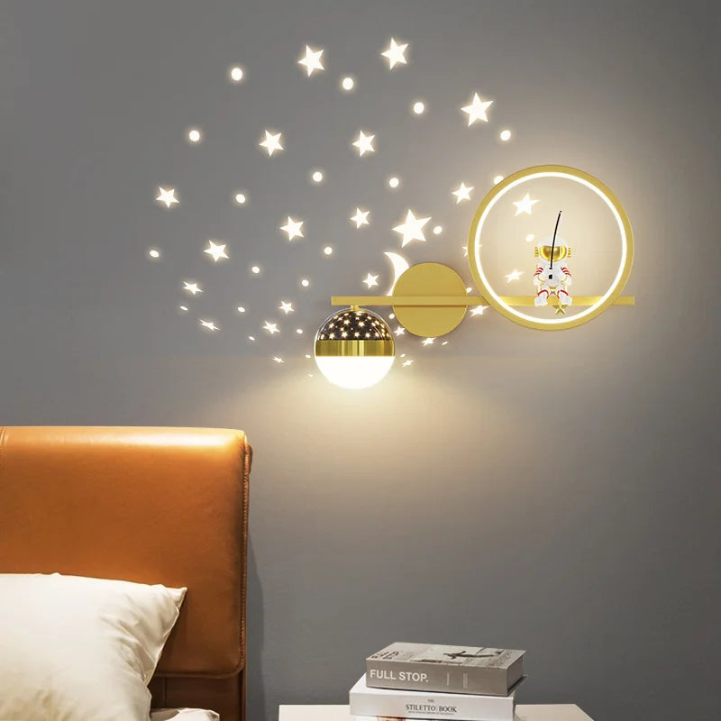 Lunora Astronaut Nachtlamp met Sterrenprojectie – Rustgevend Licht voor Baby- en Kinderkamer More For Mini