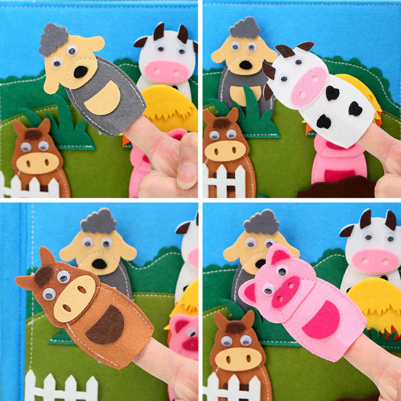 Pedagogisk Filtgårdsbok – Upptäck Lekfullt Djur på Gården (Småbarn & Förskolebarn) 2–5 År More For Mini