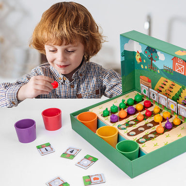 FarmCount™ – Pedagogiskt Montessori Räkne- och Färgspel för Barn | Lär dig Färger och Siffror på ett Lekfullt Sätt More For Mini