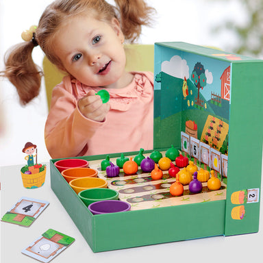 FarmCount™ – Pedagogiskt Montessori Räkne- och Färgspel för Barn | Lär dig Färger och Siffror på ett Lekfullt Sätt More For Mini