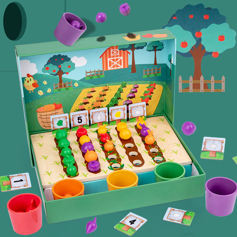 FarmCount™ – Pedagogiskt Montessori Räkne- och Färgspel för Barn | Lär dig Färger och Siffror på ett Lekfullt Sätt More For Mini