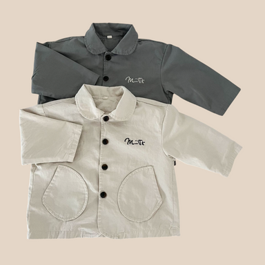 Jacka – LittleUrban Unisex, Grå/Beige, Bomull, Storlek 0–8 år More For Mini
