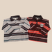 Pikétröja med ränder – LuckyStripe Unisex, Brun/Grå, Bomull, Storlek 0–8 år More For Mini
