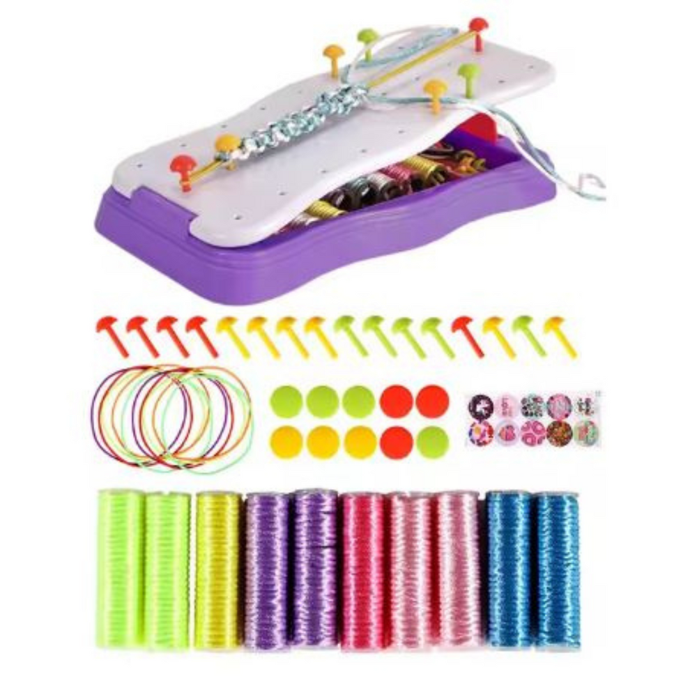Kreativt Stickset för Barn – Gör Armband & Armringar | Pedagogiskt Leksak för 3+ År More For Mini