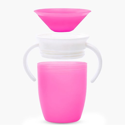 Spillfri babydrickmugg 360° – Självständig dryck utan spill | Säker & BPA-fri More For Mini