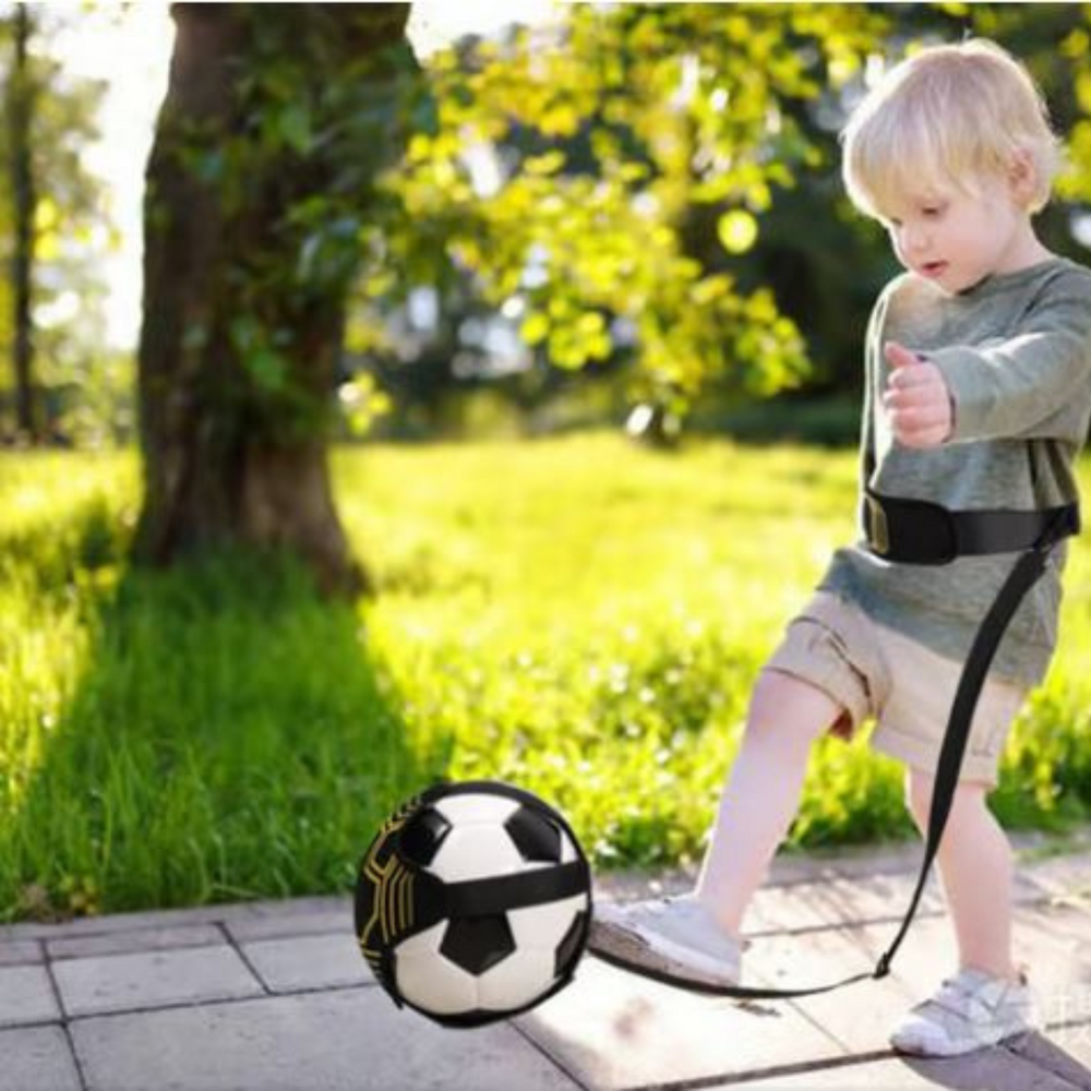 FlexiKick Solo Träningsrem – Förbättra Dina Fotbollsfärdigheter Solo | Hållbar & Mångsidig More For Mini