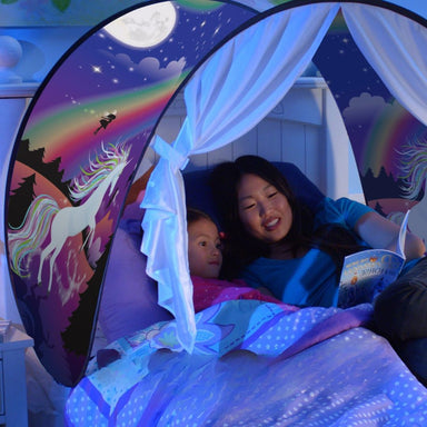 DreamNest Bäddtält – Magiskt Sängtält för Barn | Sov- och Lektält för Barn More For Mini