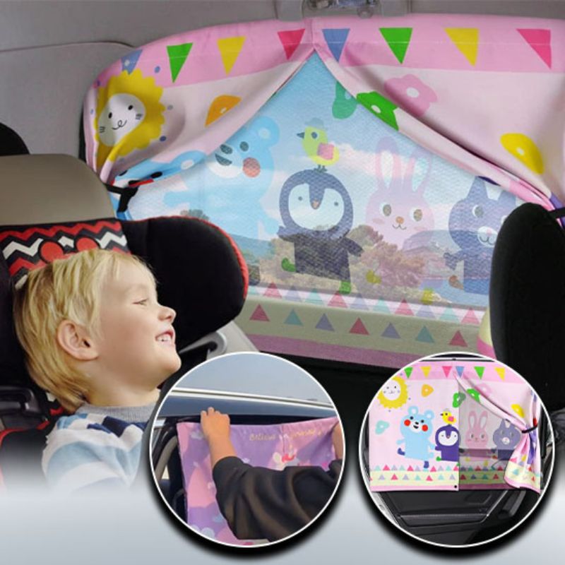 Baby Auto Zonnescherm UV Bescherming – Magnetisch & Universeel Voor Alle Auto’s – Veilig & Koel Reizen Met Kinderen More For Mini