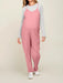 Gravidjumpsuit med stora fickor – ledig passform, stretchig bomullsmix | mammakläder