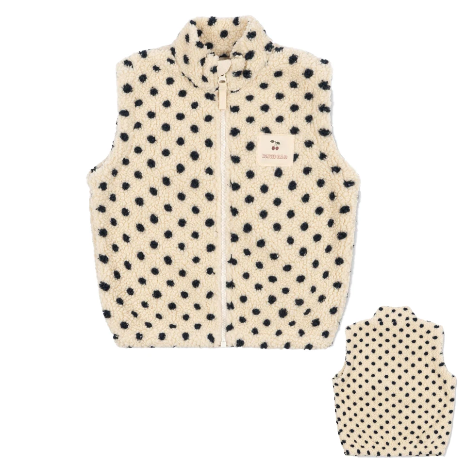 Barnkläder i teddyfleece med mönster – jacka, väst eller byxor, dragkedja | berberfleece barn