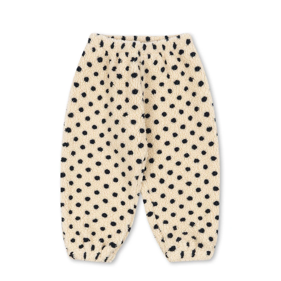 Barnkläder i teddyfleece med mönster – jacka, väst eller byxor, dragkedja | berberfleece barn