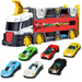 2-in-1 Speelgoedtruck met Racebaan – FlexiRacer | Auto Speelset voor Kinderen 3+ Jaar More For Mini
