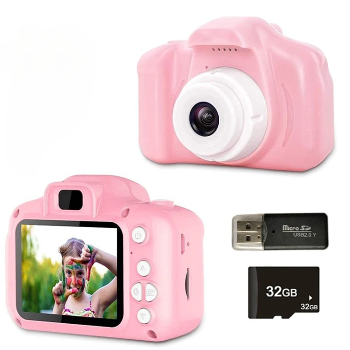 SnapJoy™ Barnkamera – Robust, Stöttålig & 1080P HD-foton för Barn från 3 År More For Mini