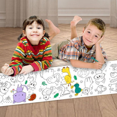 Herbruikbare Tekenrol voor Kinderen – 3 Meter Tekentape voor Muur & Tafel | Creatief Speelgoed Zonder Lijmresten More For Mini