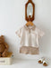 Luca Polo Babyset – Somrig Ribbad Outfit med Polokrage – Unisex | Storlek 0–3 år | Maison Minimi MoreForMini