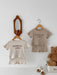 Paris Petit Babyset – Mjuk Sommaroutfit i Ribbat Tyg med Fransk Touch – Unisex | Storlek 0–3 år | More for Mini MoreForMini
