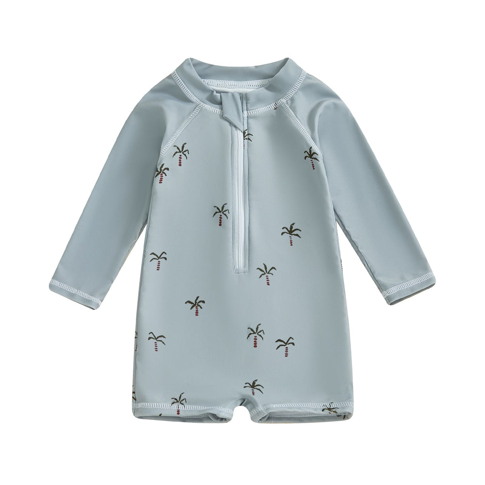 TurtlySafe Zwemromper Baby & Peuter | Lange Mouwen | UV-Bescherming | Schildpad, Palm of Boot Print | 3m-3jr More For Mini