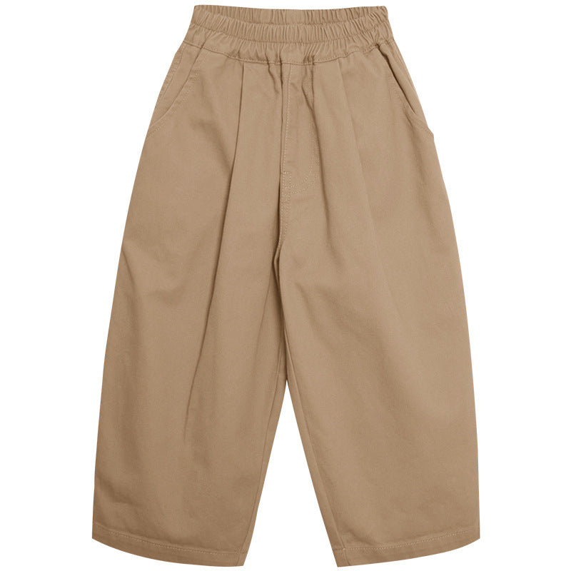 Broek - Dean Unisex, Khaki/Grijs, Katoen, Maat 2-7 Jaar-More For Mini
