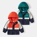 Regenjas - Thim Jongens, Groen/Oranje/Blauw, Polyester, Maat 2-8 Jaar-More For Mini