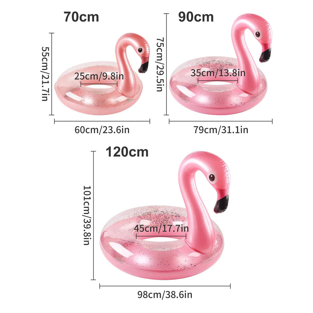 Flamingo Simring Glitter – Uppblåsbar Pool Float | Strand & Pool More For Mini