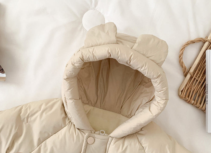 Jumpsuit/Overall - Beren Baby, Beige, Polyester, Maat 0-2 jaar-More For Mini