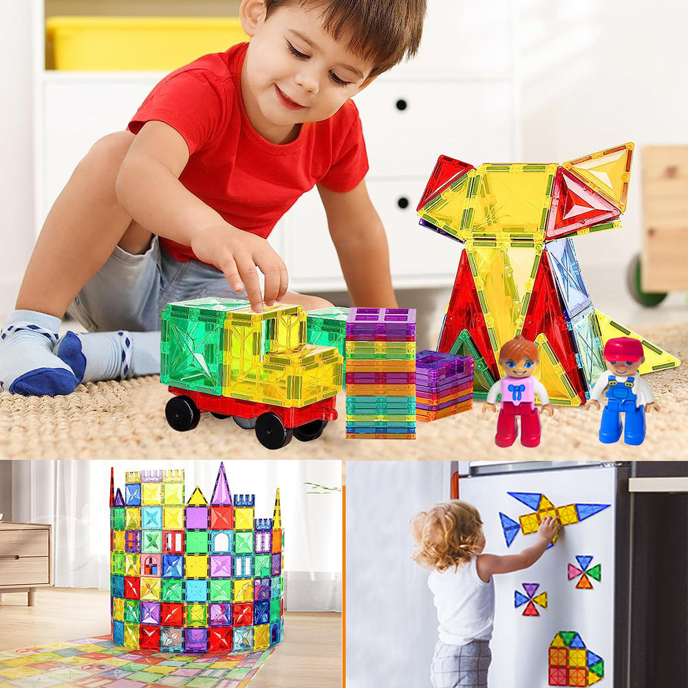 Magnetiska Byggblock - MagnaBrix Creatix, DIY, Pedagogisk Leksak, 1+ år More For Mini
