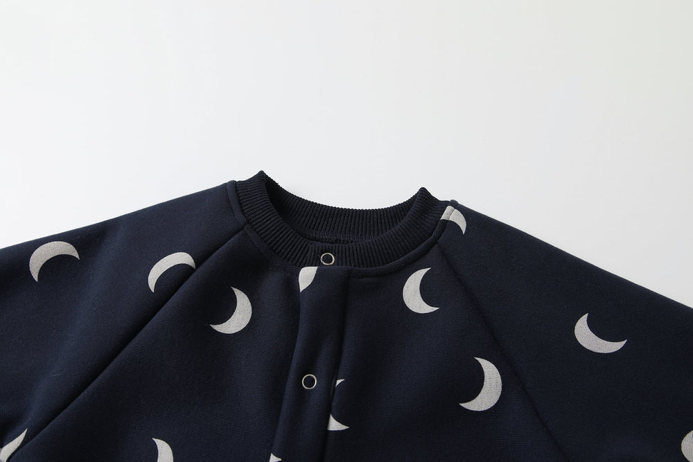 Byxdress/overall med manar – MoonDreamer Baby, unisex, svart, bomull, storlek 0–2 år More For Mini