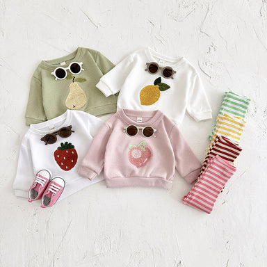 Set med leggings och tröja – BerryBabe Flickor, Rosa/Gul/Grön, Bomull, Storlek 0–3 år More For Mini