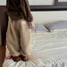 Teddy Joggingbroek - Snuggle Unisex, Bruin/Grijs/Blauw, Katoen Maat 0-6 Jaar-More For Mini