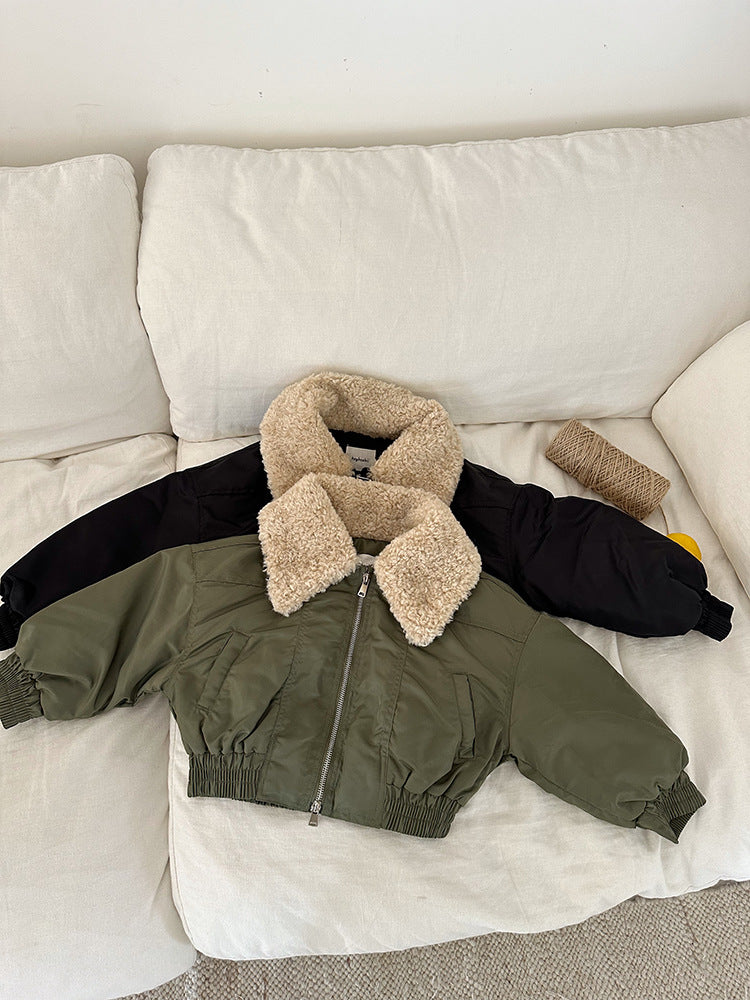 Bomberjacka – Frosty Club Flickor, Svart/Grön, Polyester, Storlek 1–8 år More For Mini