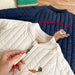 Gewatteerde Jas - WildCharm Unisex, Blauw/Wit, Katoen, Maat 0-6 Jaar-More For Mini