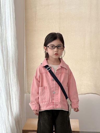 ClassicFit Kinder Spijkerjas Unisex | Denim Jas voor Meisjes & Jongens | 1–10 Jaar | Tijdloos Design met Zakken More For Mini