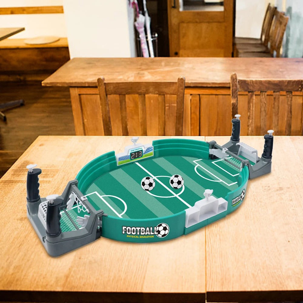 Mini Tafelvoetbalspel voor Kinderen & Volwassenen – Compact, Duurzaam & Ideaal voor 2 Spelers More For Mini