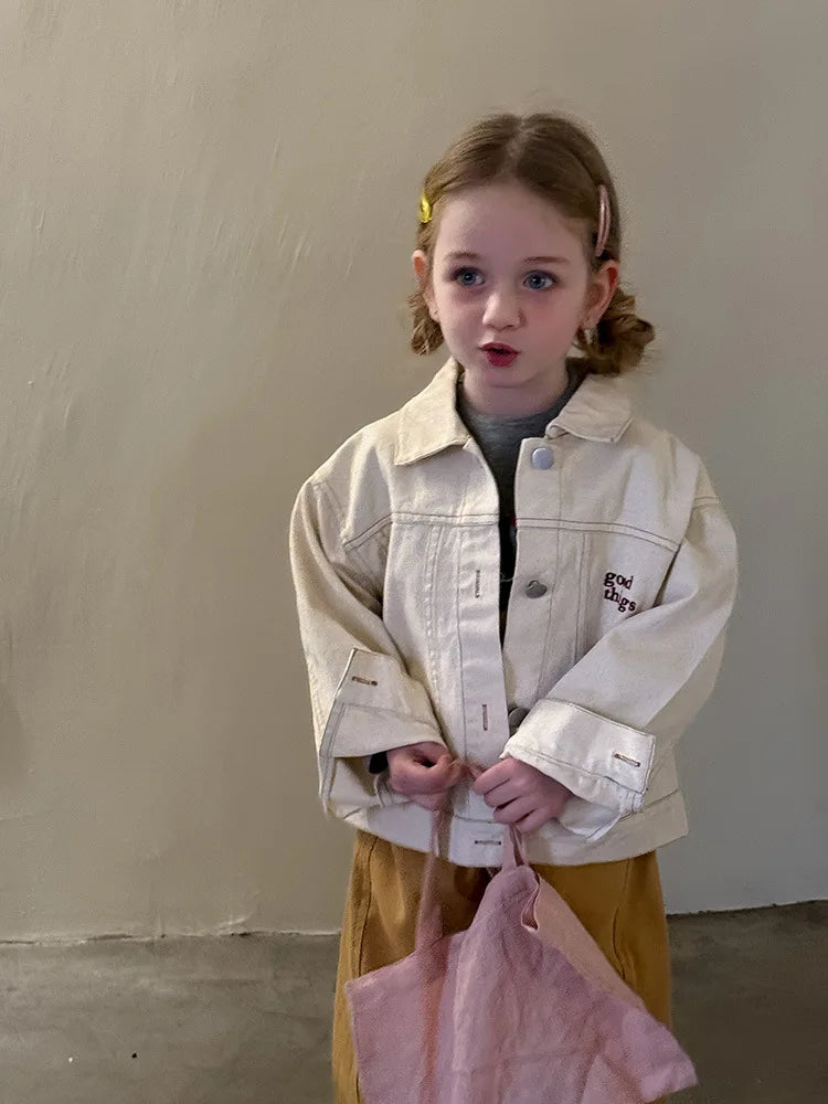LUNÉ Barnjacka med broderi | Unisexjacka i bomull (1–9 år) More For Mini