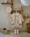 Cardigan - Little Chic Unisex, Beige/Blauw, Katoen, Maat 0-3 Jaar-More For Mini