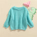 Gebreide Trui - Amba Unisex, Wit/Zwart/Blauw/Roze/Groen/Grijs/Bruin, Katoen, Maat 0-6 jaar-More For Mini