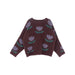 Trui met Print - Tulpen Meisjes, Bruin, Katoen, Maat 0-8 Jaar-More For Mini