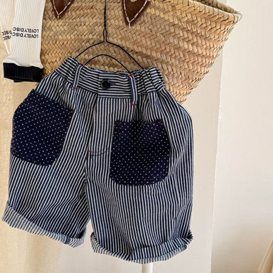 Norin Barnbyxor med Ränder – Unisex Sommarbyxor i Bomull (0–6 År) – Bekväm Passform & Unik Design More For Mini