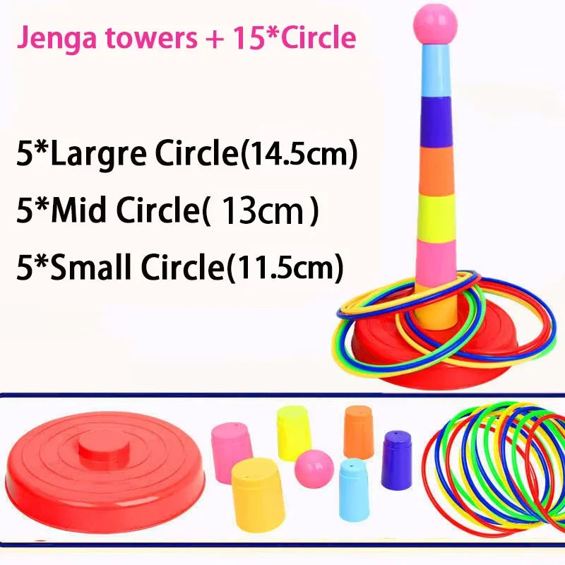 Ringkastningsspel för Barn – Stapeltorn & Ring Toss | Inne & Ute Lilla Lycka