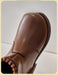 Enkellaars – Nilla Meisjes, Bruin/Zwart, Leer, Maat 23-26-More For Mini