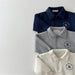 Set met Broek en Trui - Winter Luxe Jongens, Wit/Grijs/Blauw, Katoen, Maat 0-5 Jaar-More For Mini